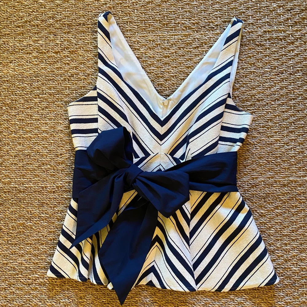 Maeve for Anthropologie sleeveless peplum top